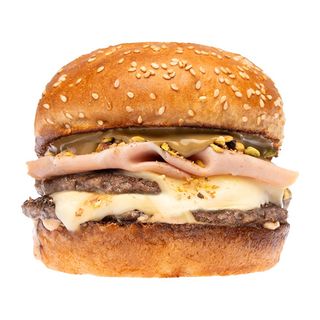 Premium pistachio burger