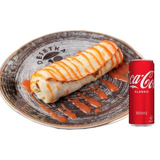 Palačinka pizza + Coca-Cola ili Coca-Cola Zero 0.33l