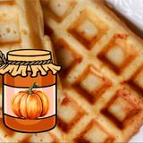 Vafle sa bundevom konfi i karamelom