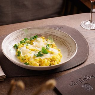 Rižoto sa lososom u čaju od šafrana