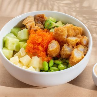 Poke sa tempura gamborima