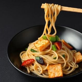 Vegan pasta tofu