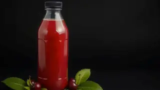 Homemade cherry juice