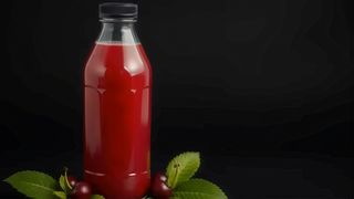 Homemade cherry juice
