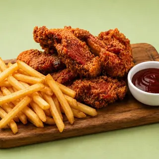 Kombo: Pileća krilca + French fries