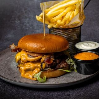 BLUE CHEESE & BACON DOUBLE 160gr