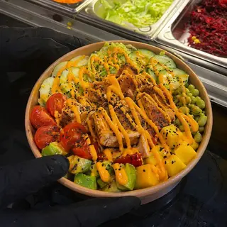 Poke Bowl Salmon Flame
