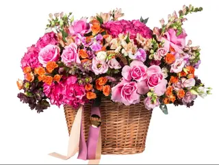 Basket of mix flowers XL