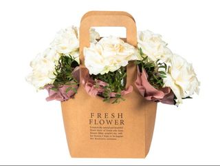 Fresh flower white roses