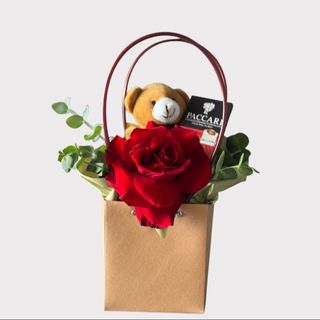 S TORBICA SA CRVENOM RUZOM