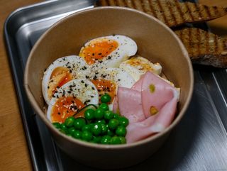Breakfast with Mortadella