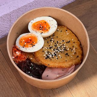 Hashbrowns Labne-Mortadella