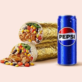 Achiote Piletina Burrito definisani + Pepsi 0.33l