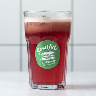 Homemade ice tea malina