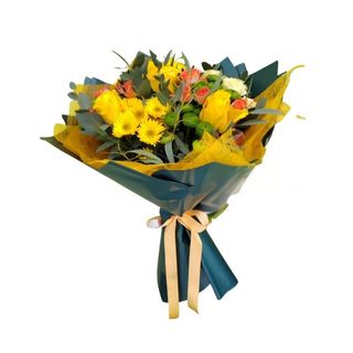 Okrugli buket-žuta