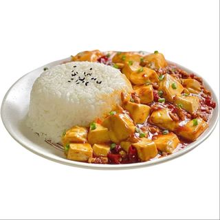 Mapo tofu with rice麻婆豆腐盖饭