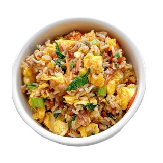 Peking fried rice with eggs and pork猪肉蛋炒饭