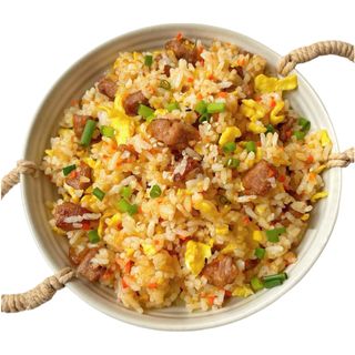 Peking fried rice with eggs and beef牛肉蛋炒饭