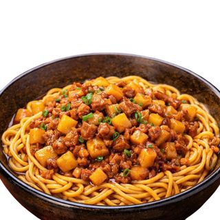 stewed pork with noodles卤肉拌面