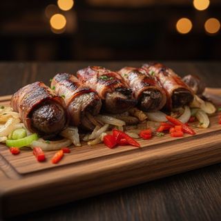 Pileća džigerica u slanini 200g