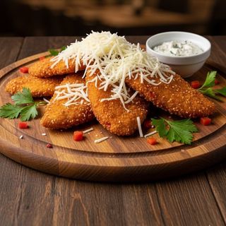 Pileći odrezak na kajmaku sa bademom 300g