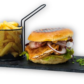 Double Crispy Deluxe Burger