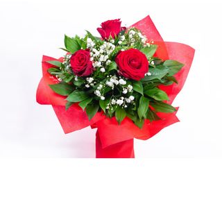 Buket sa tri crvene ruže