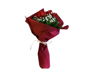 Buket sa jednom alstromerijom