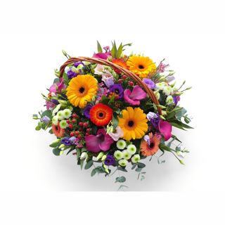 Šarena korpa s cvećem LUX