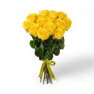 Buket 15 žutih ruža