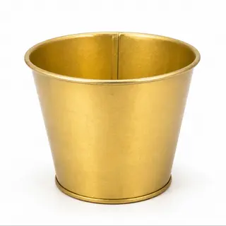 Zlatna metalic saksija