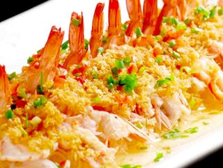 开背蒜蓉大虾Open back garlic shrimp