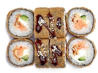 Tempura sa lososom