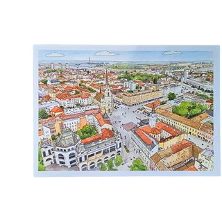 Čestitka Novi Sad pogled sa visine