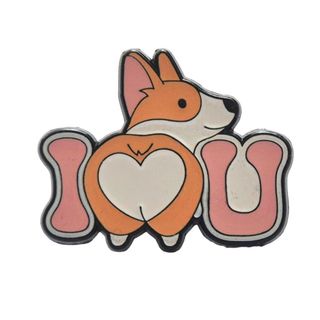 Broš korgi I love you