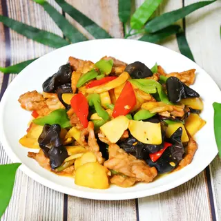 16. Mushy meat (chicken)+rice木须鸡肉