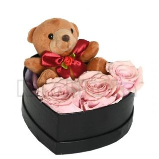 Roze dehidrirane ruže sa medom u srcu (RUK 114)