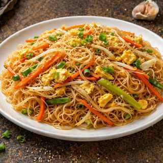 Fried Rice Noodles with Egg