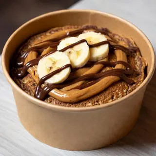 Proteinska palačinka Kikiriki puter, banana, crna belgijska