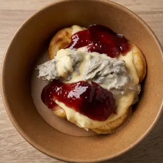 Krofnice Oreo, bela belgijska, jagoda