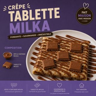 Crêpe Tablette Milka