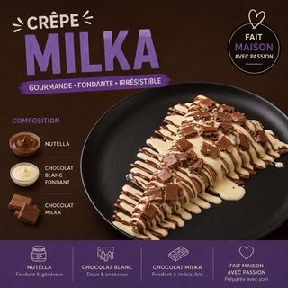 Crépe Milka Oréo