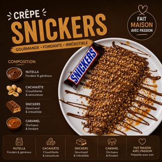 Crêpe Snickers
