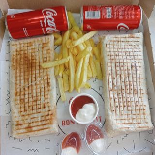 Box Duo tacos escalope panne 
