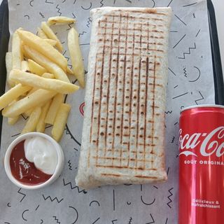 Menu tacos escalope panne