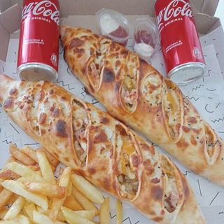 Box Duo baguette farcie escalope panne