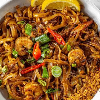 Pad Kee Mao - Drunken Noodles Crevettes