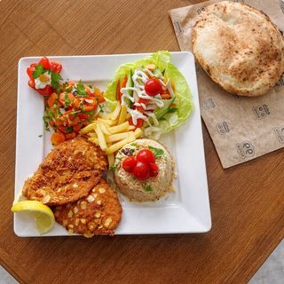 Plats Escalope panée aux amandes