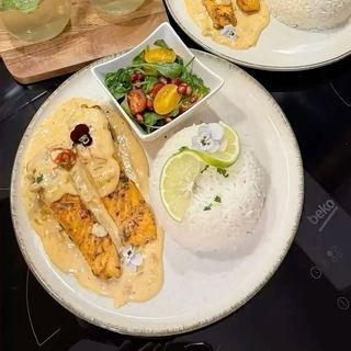 Plats poulet a la creme