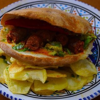 Sandwich Merguez sans frites/Fromage
